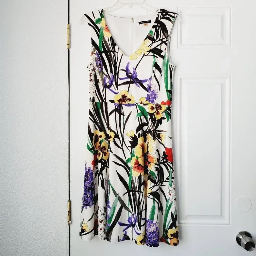 BEAUTIFUL FLORAL SLEEVELESS TOMMY HILFIGER DRESS SIZE 6 - Picture 7 of 16